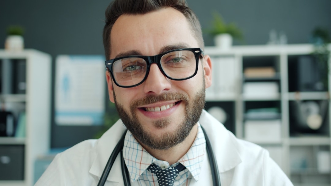 an ambulance parked in front of a building